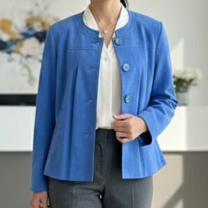 CONCEPTS by Conrad C Faux Suede Jacket | Periwinkle Blue | Women’s Size 6